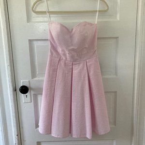 Lauren James Corbin Ginham Dress - Pink & White